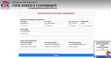 onsa csc|The Online Notice of School Assignment (ONSA) is Now Accessible.